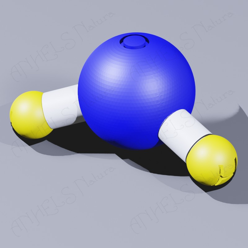 molecula aigua 3D